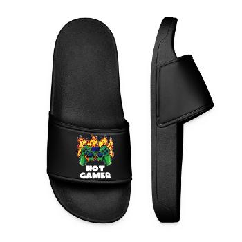 Gamer Zocker Controller - Women’s Pool Sliders - black - Front