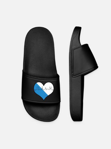 J’adore Zurich Züri Love Heart Suisse Cadeau - Claquettes Femme - noir