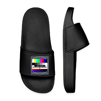 Retro Style Vintage Old School - Frauen Badelatschen - Schwarz - Vorne