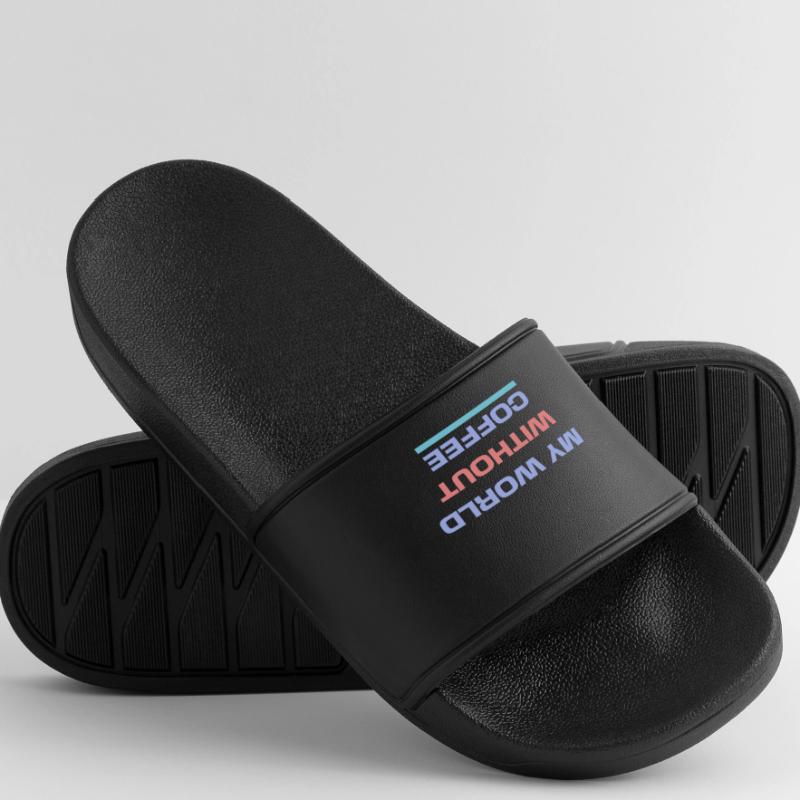 Caffeine Coffee Drinking Statement Coffee Lovers Women’s Pool Sliders