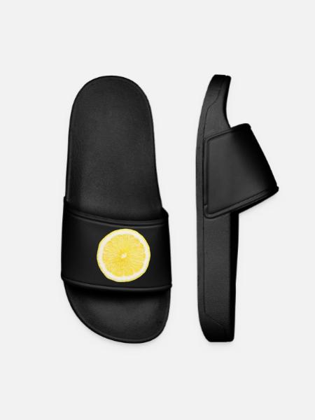 Demi-citron - Claquettes Femme - noir