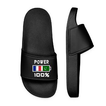 Pakistan and France are in power - Women’s Pool Sliders - black - Front
