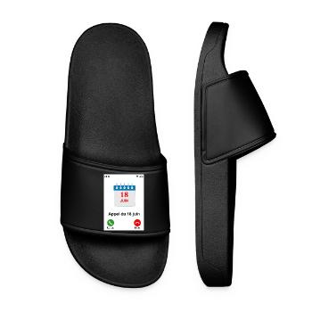 Appel du 18 juin - Claquettes Femme - noir - Devant