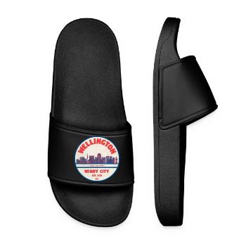 Wellington Windy City Skyline - Women’s Pool Sliders - black - Front