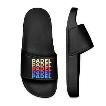 Padel Training Spruch Sportart Padelspiel Spieler - Frauen Badelatschen - Schwarz - Vorne