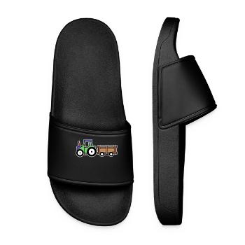 Tracteur agricole Véhicule à moteur Producteur biologique - Claquettes Femme - noir - Devant