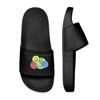 Animaux Cuddly Animal Pet Animal préféré Animaux de compagnie - Claquettes Femme - noir - Devant