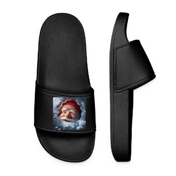 Imp looking through ice laughing - Women’s Pool Sliders - black - Front