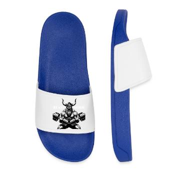 Viking Dumbbells Workout Biceps Gesch - Women’s Pool Sliders - royal blue - Front