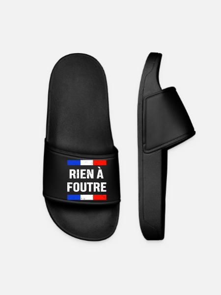 T SHIRT NOTHING TO FOUTRE_FRANCE - Women’s Pool Sliders - black