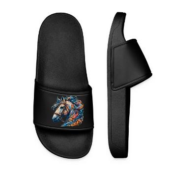 Cheval - Claquettes Femme - noir - Devant