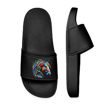Cheval - Claquettes Femme - noir - Devant