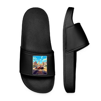 Circuit de Bakou Motorsport Race Azerbaïdjan Voyage WPA - Claquettes Femme - noir - Devant