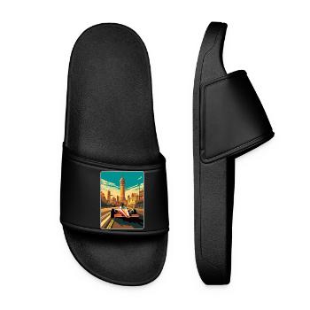 Melbourne Circuit Motorsport Race Australia Race - Women’s Pool Sliders - black - Front