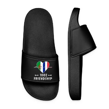 L'Algérie et la France : une amitié à 100 % - Claquettes Femme - noir - Devant