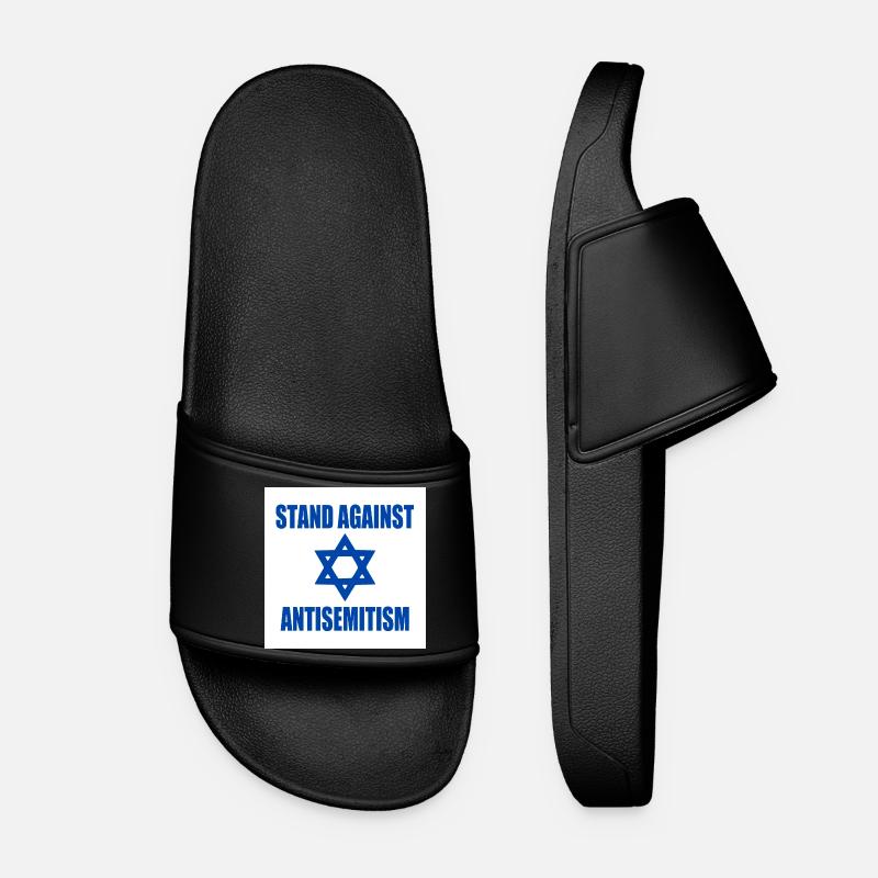 stand against antisemitism - Frauen Badelatschen - Schwarz