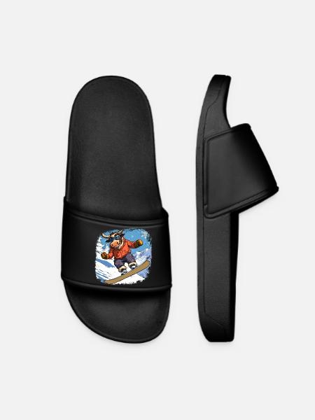 Stiere Snowboard - Frauen Badelatschen - Schwarz