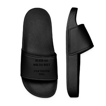 Creative, unique and minimalist - Women’s Pool Sliders - black - Front