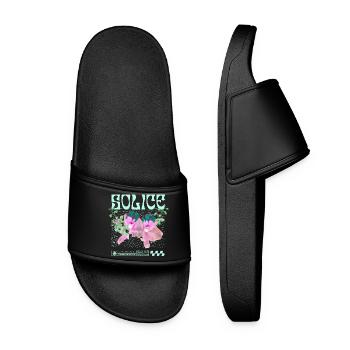 Solice – Botanical Tranquility - Women’s Pool Sliders - black - Front
