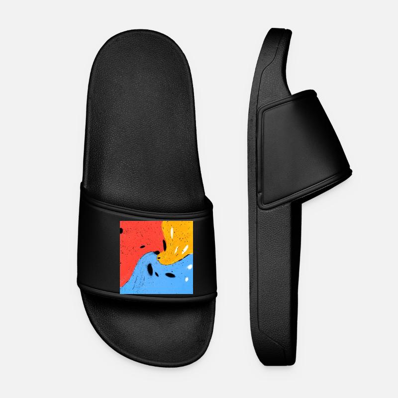 Crazy colors - Women’s Pool Sliders - black