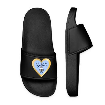 Mouette Salut en France - Claquettes Femme - noir - Devant