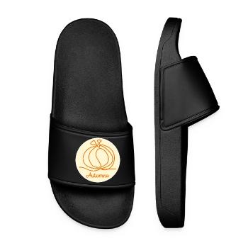 Autumn Squash - Women’s Pool Sliders - black - Front