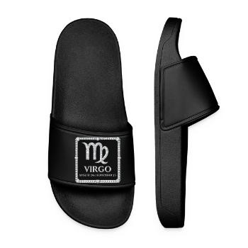 Zodiac sign Virgo - Women’s Pool Sliders - black - Front