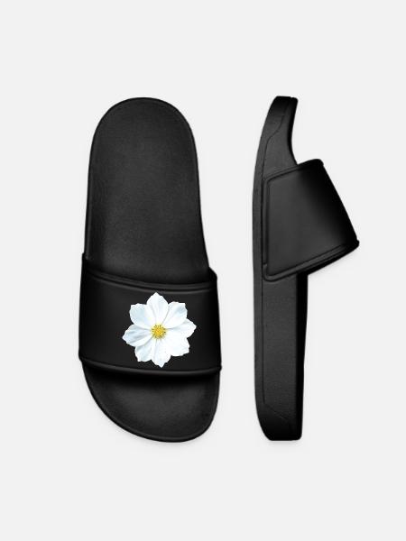 fleur - Claquettes Femme - noir