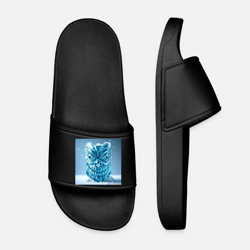 Eis-Tiki-Maske - Frauen Badelatschen - Schwarz