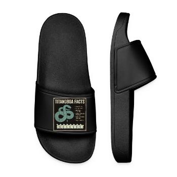 Titanoboa Facts Largest Snake of Prehistoric Times - Women’s Pool Sliders - black - Front