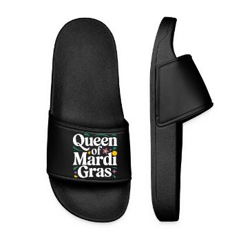 Fête du Carnaval de la Reine du Mardi Gras Nola - Claquettes Femme - noir - Devant