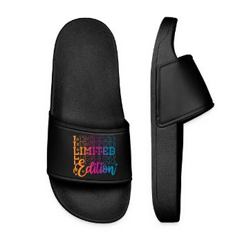 Limited Edition - Frauen Badelatschen - Schwarz - Vorne