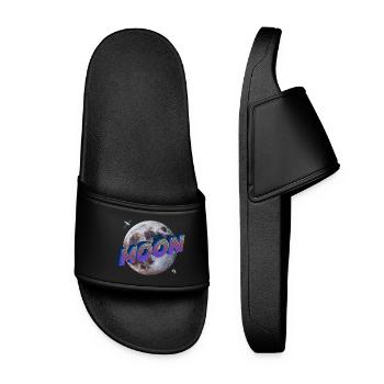 Moon - Outer Space Series - Women’s Pool Sliders - black - Front
