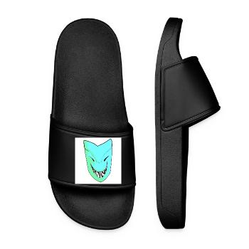 Smiling mask in gradient - Women’s Pool Sliders - black - Front
