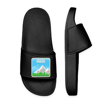 Berg Pamir - Frauen Badelatschen - Schwarz - Vorne