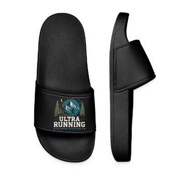 Ultra Running - Like Running, But With a Snacks - Women’s Pool Sliders - black - Front