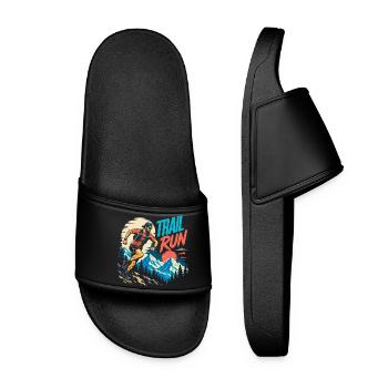 Trail Run - Women’s Pool Sliders - black - Front