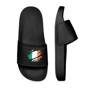 Ireland Irish Flag - Women’s Pool Sliders - black - Front