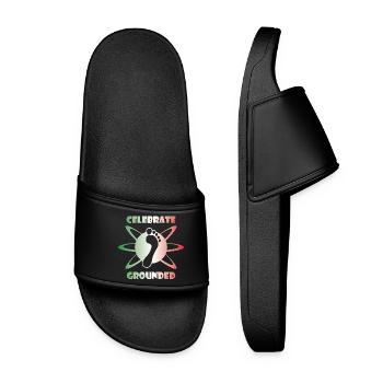 Barefoot GroundedOne_1_italy - Women’s Pool Sliders - black - Front