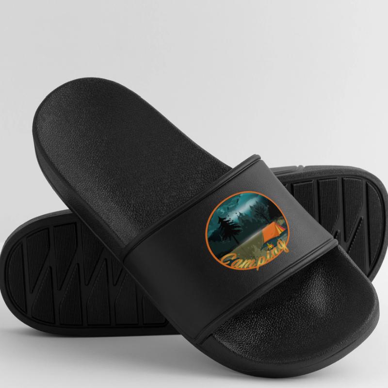 wildly romantic camping with campfire romance Women’s Pool Sliders