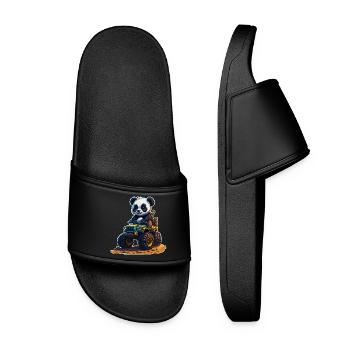 Panda Quad - Women’s Pool Sliders - black - Front