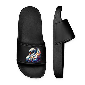 Cygne - Claquettes Femme - noir - Devant