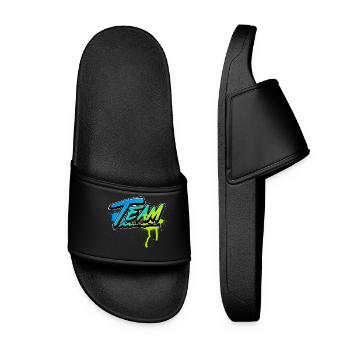 team - Women’s Pool Sliders - black - Front