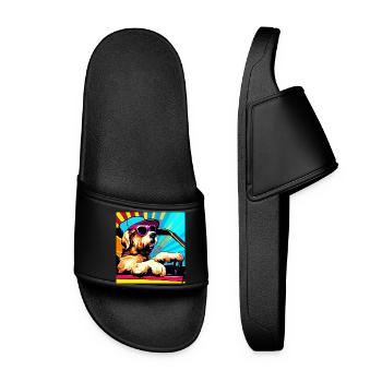Dog - Women’s Pool Sliders - black - Front