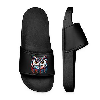 Owl - Women’s Pool Sliders - black - Front