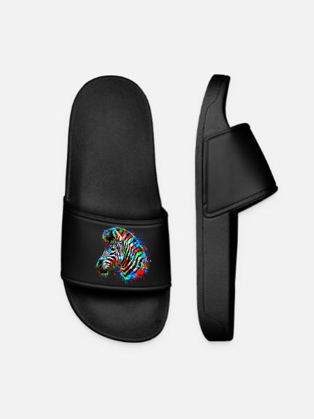 Zebra - Women’s Pool Sliders - black