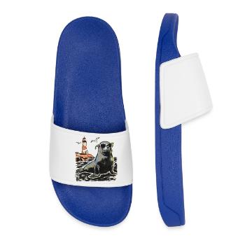 Phare de la côte de Seal Sea - Claquettes Femme - bleu roi - Devant