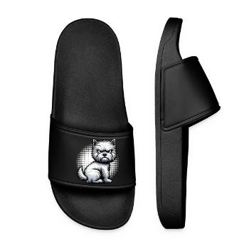 West Highland Terrier Westie Westie Owner - Women’s Pool Sliders - black - Front