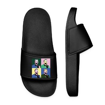 Zelensky Pop-Art - Women’s Pool Sliders - black - Front