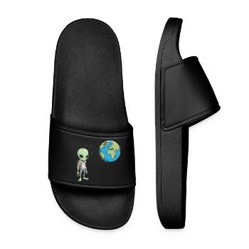 Alien and Earth - Women’s Pool Sliders - black - Front